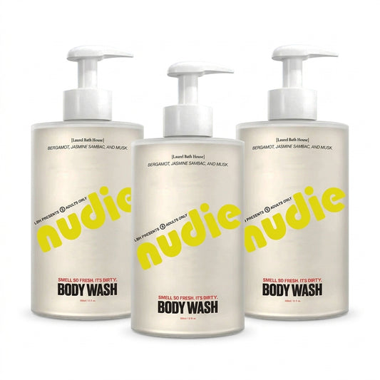 Laurel Bath House Nudie Body Wash 3-Pack — product on white background
