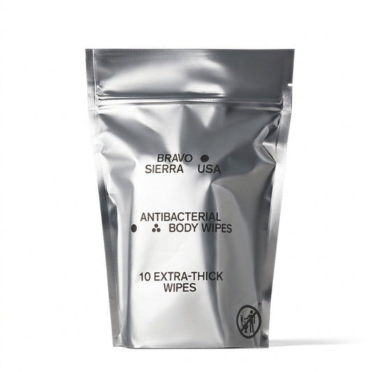 Bravo Sierra Antibacterial Body Wipes — product on white background