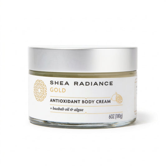 Antioxidant Body Cream for Dry & Sensitive Skin with Shea & Baobab Oil — product on white background