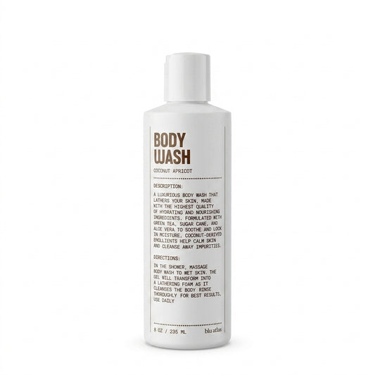 Blu Atlas Body Wash — product on white background