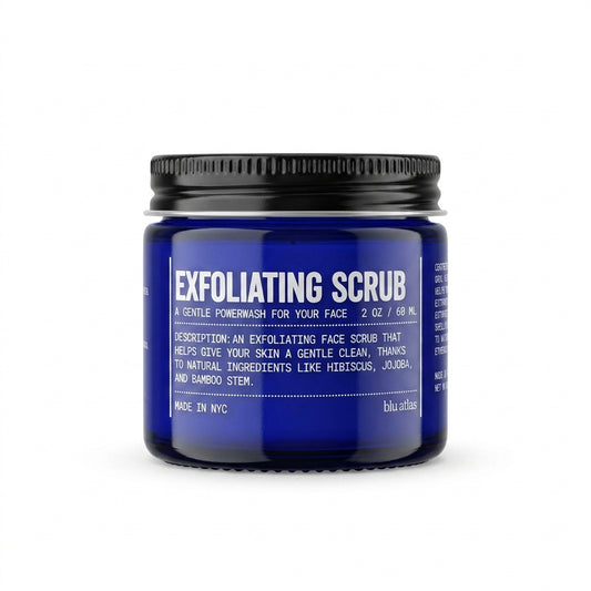 Blu Atlas Exfoliating Face Scrub — product on white background