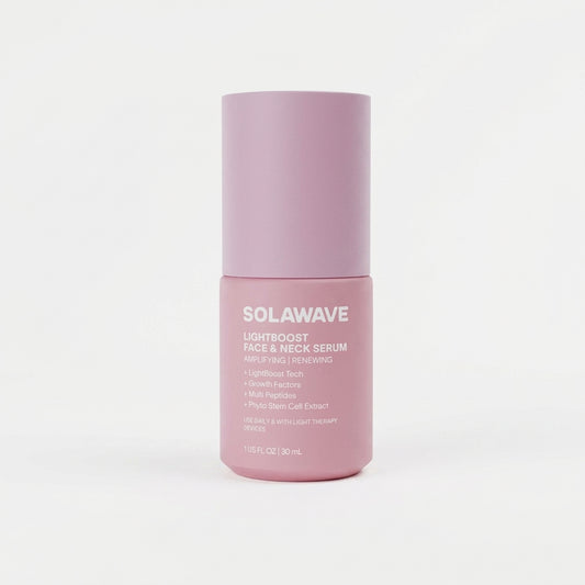 Solawave LightBoost Face & Neck Serum — product on white background