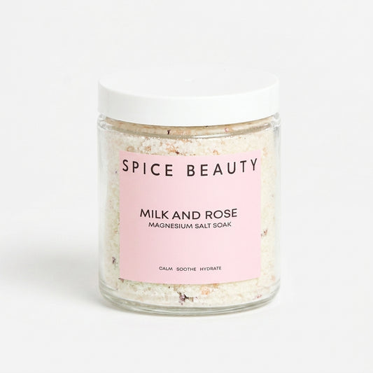 Spice Beauty Goat Milk & Rose Magnesium Salt Soak — product on white background