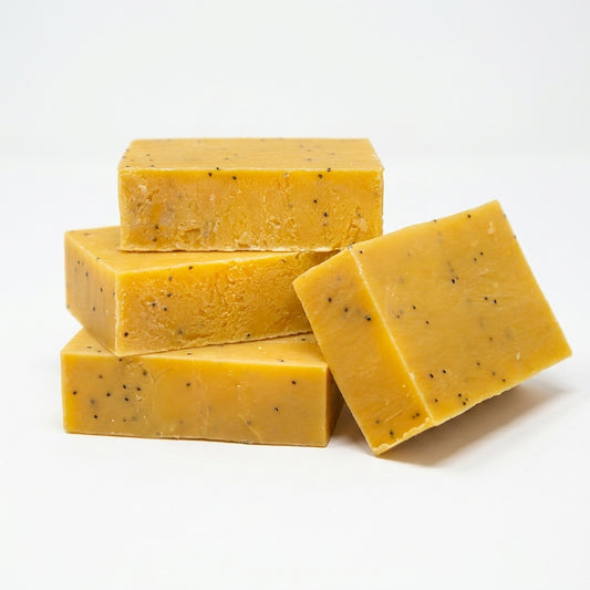 Pomegranate Pear Soap Bar — product on white background