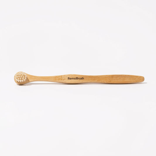 Remo Miswak-Infused Bamboo Tongue Brush — product on white background