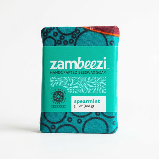 Spearmint Soap Bar — product on white background