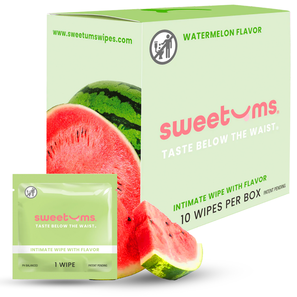 Sweetums Watermelon Flavored Intimate Wipes