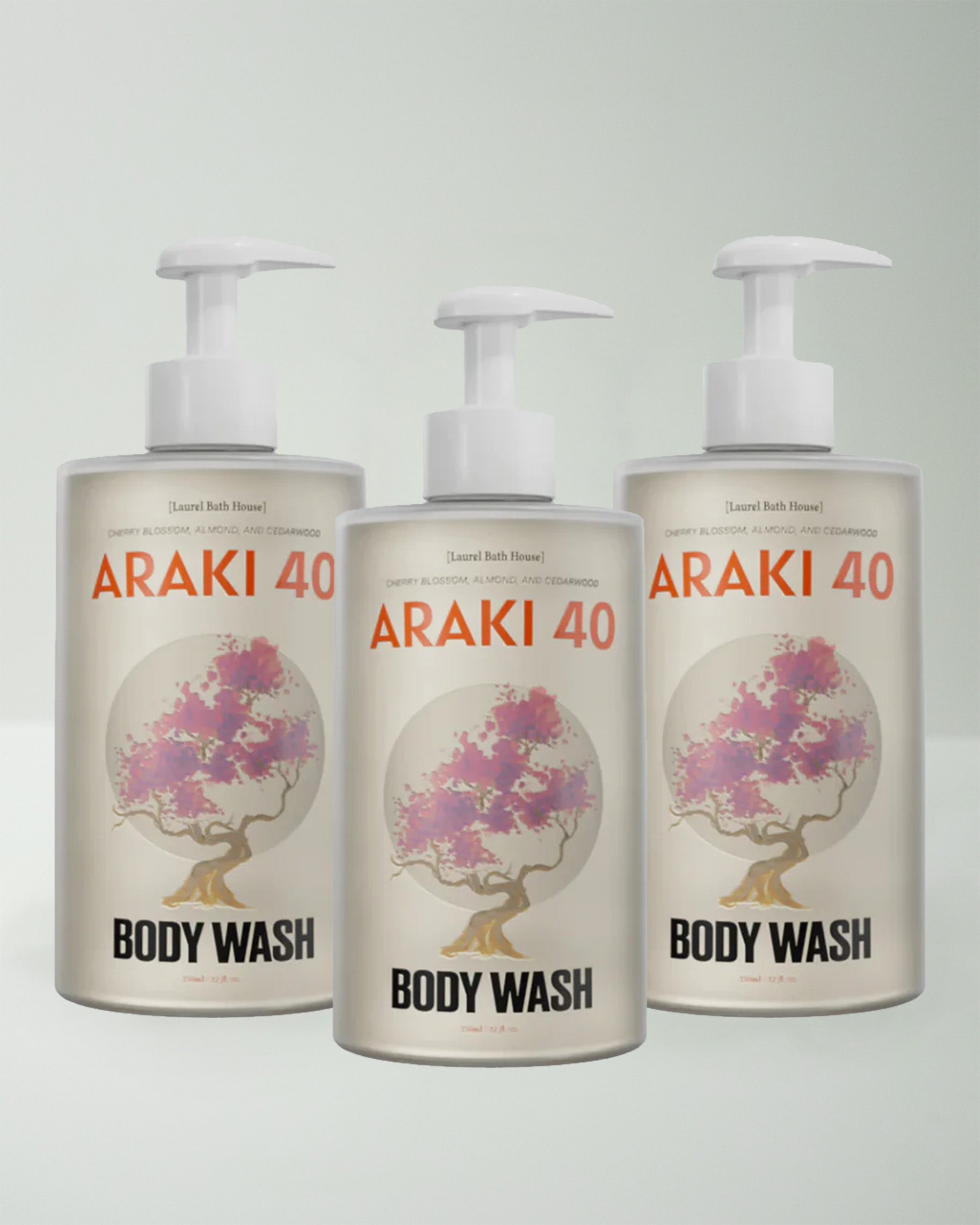 Laurel Bath House Araki 40 Body Wash 3-Pack — product on white background