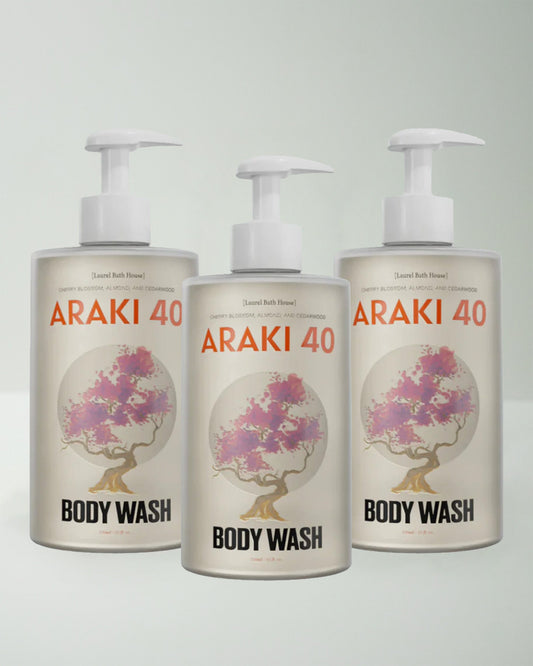 Laurel Bath House Araki 40 Body Wash 3-Pack — product on white background