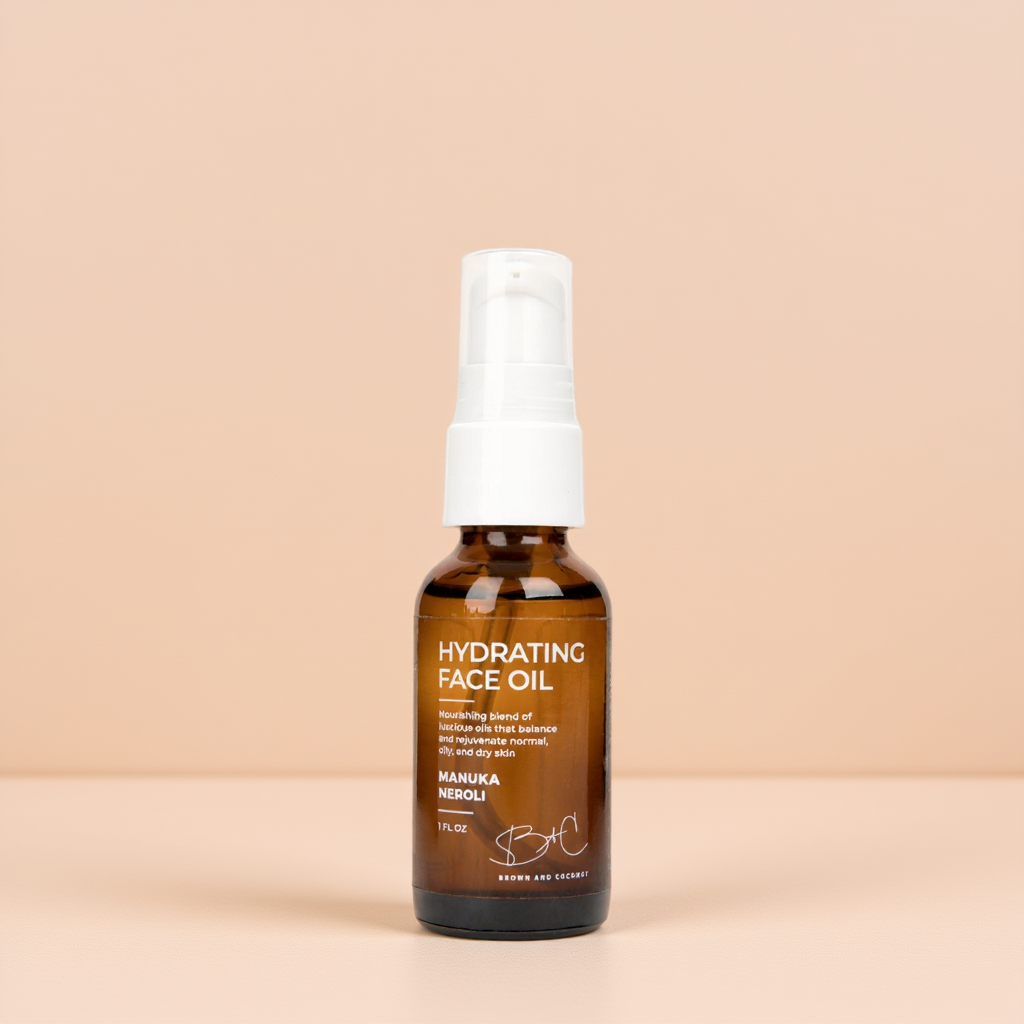 Brown and Coconut Hydrating Face Oil
