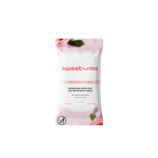 Sweetums Rose Scented Daily Wipes
