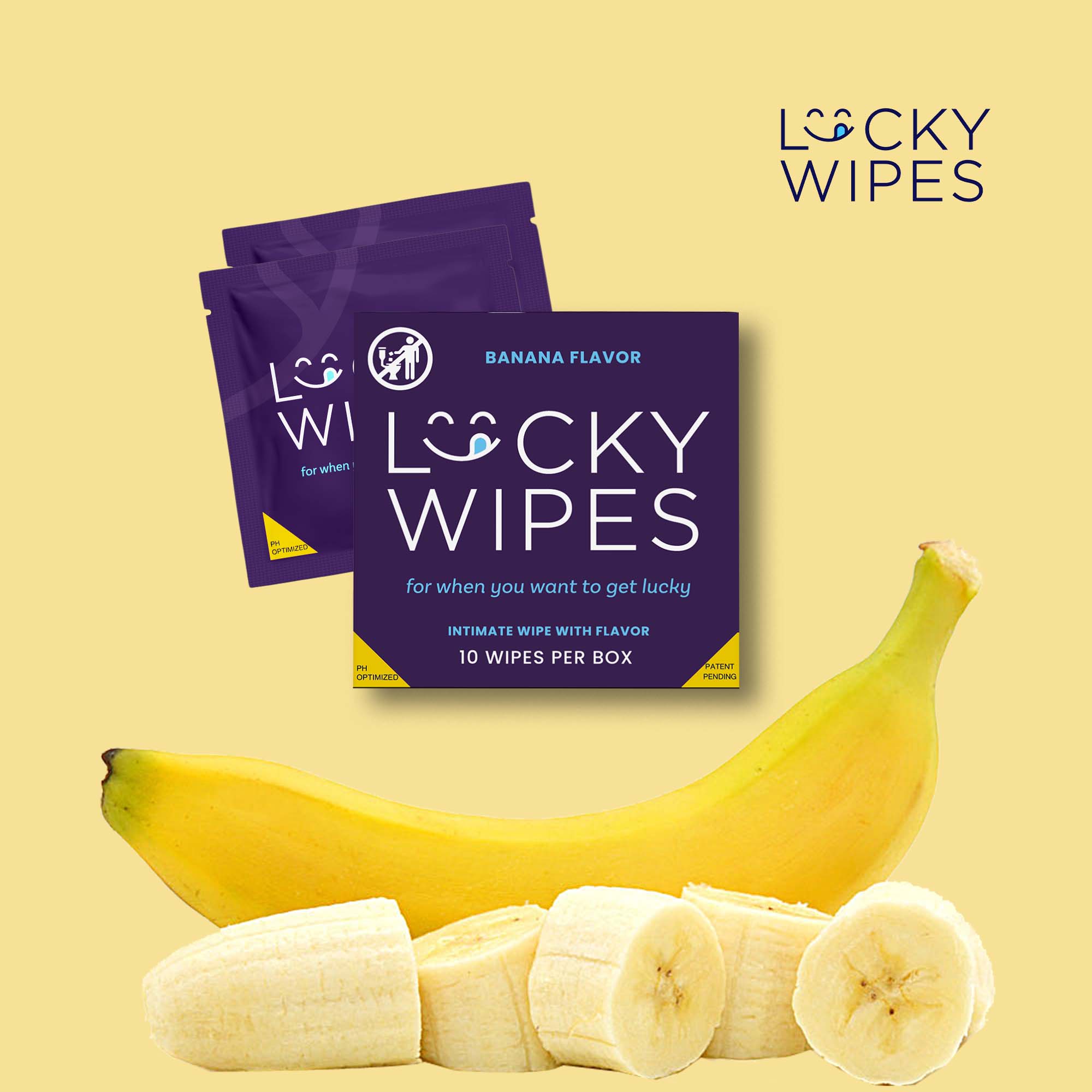 Sweetums Banana Flavored Men's Wipes