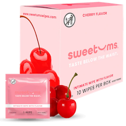 Sweetums Cherry Flavored Intimate Wipes