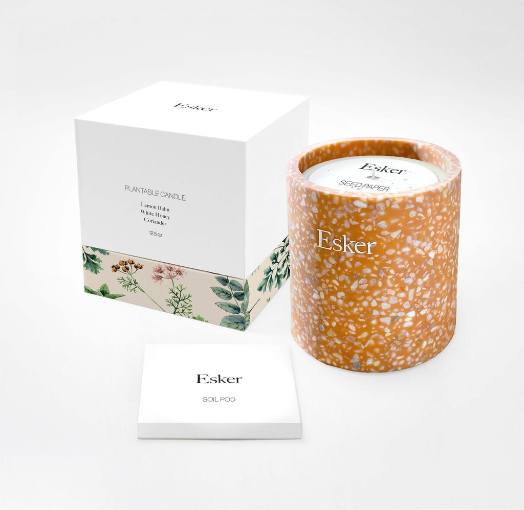Esker Terracotta Plantable Soy Candle