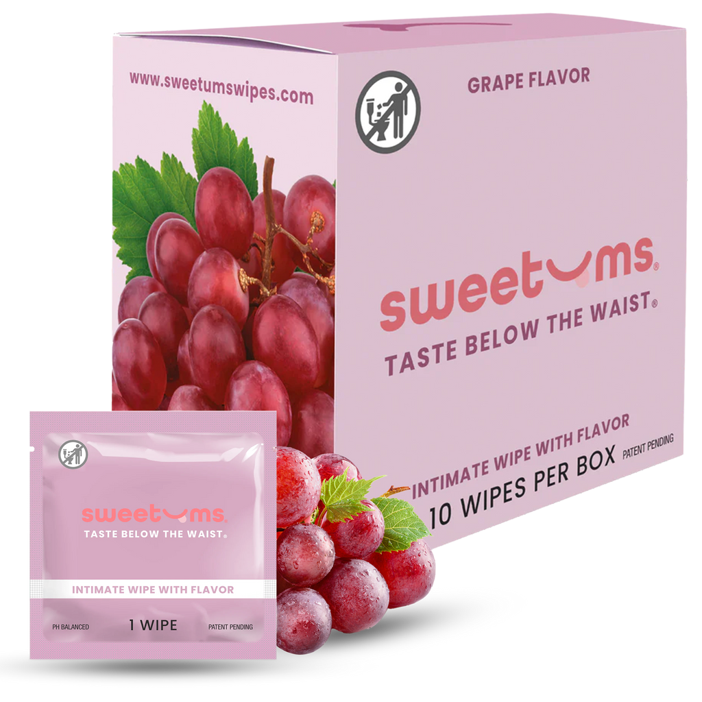 Sweetums Grape Flavored Intimate Wipes