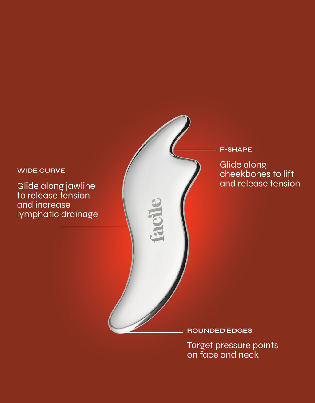 Facile Stainless Steel Gua Sha Tool
