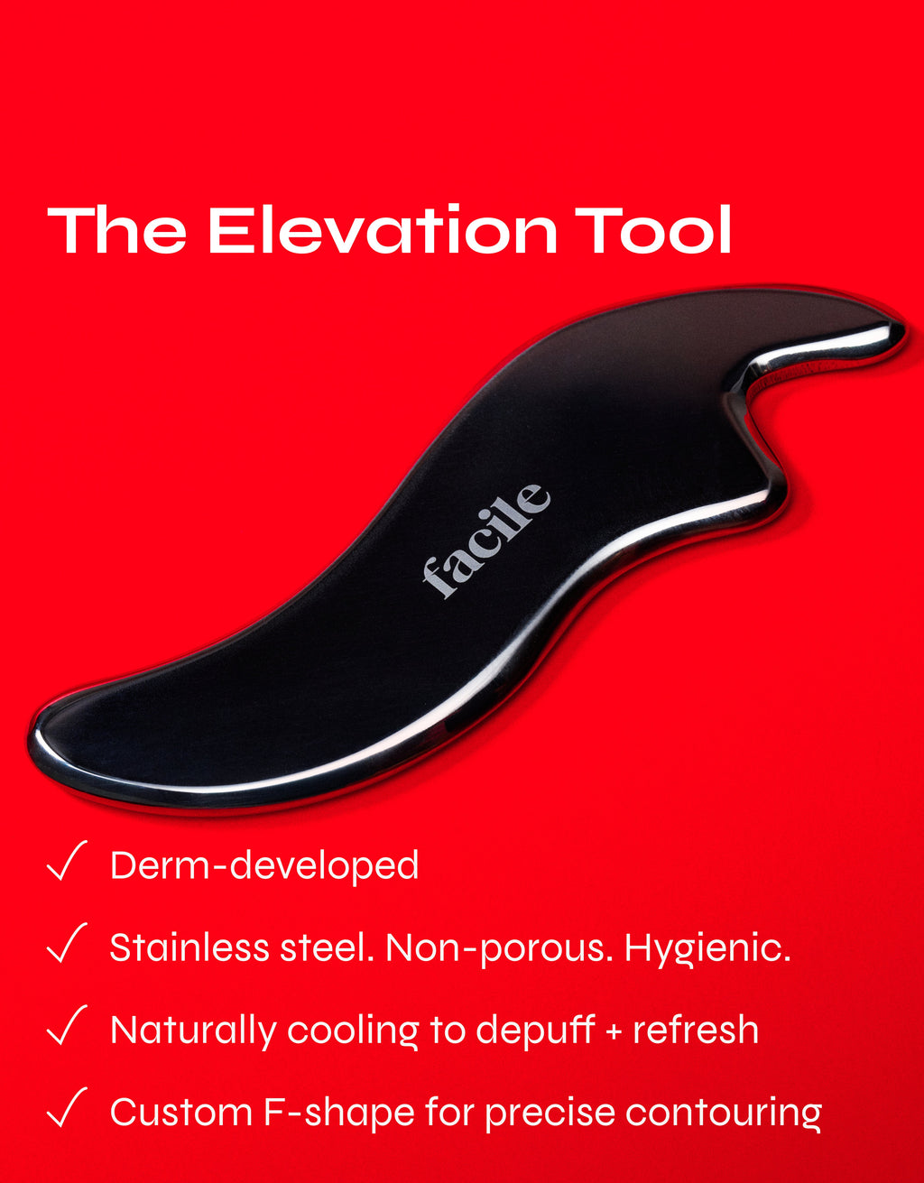 Facile Stainless Steel Gua Sha Tool
