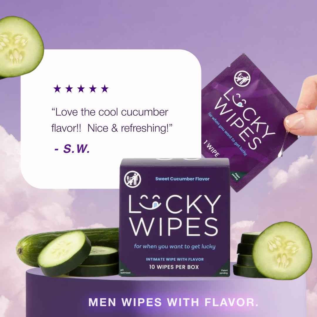 Sweet Cucumber Flavored Wipes For Men