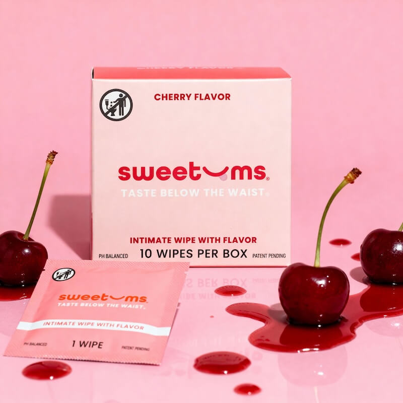 Sweetums Cherry Flavored Intimate Wipes