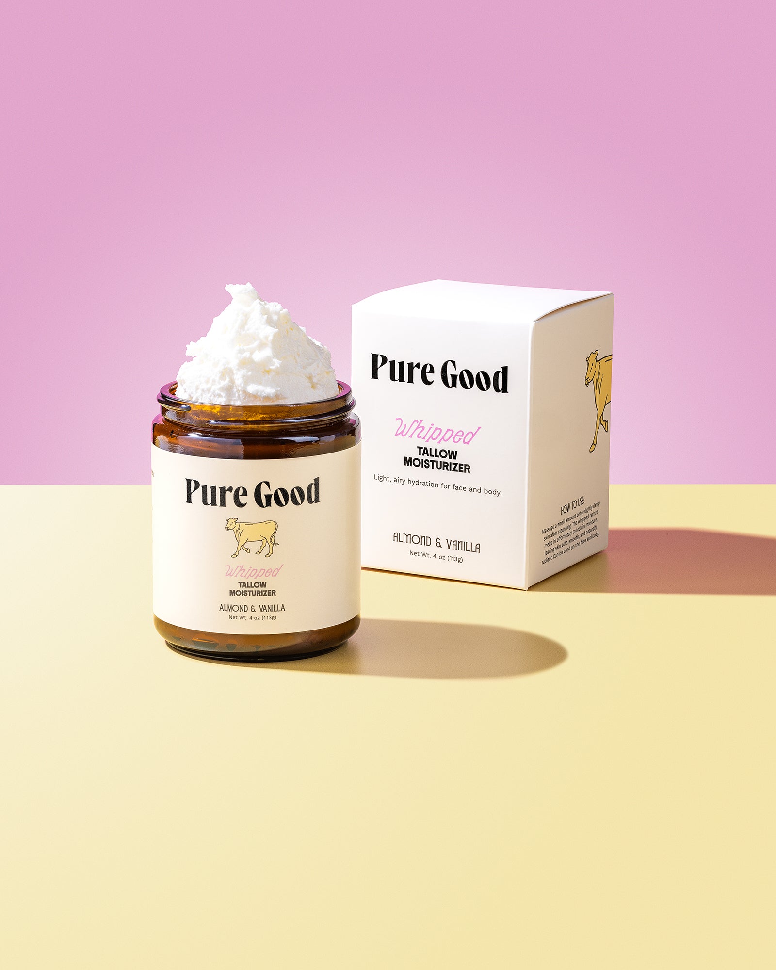 Almond + Vanilla Whipped Tallow — product image on white background