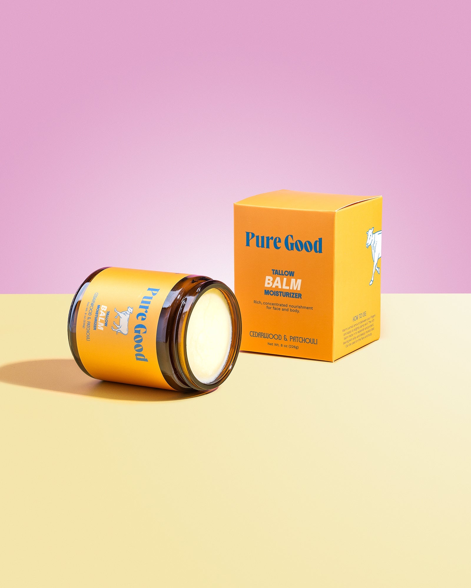 Cedarwood + Patchouli Tallow Balm - Firming & Balancing — product image on white background