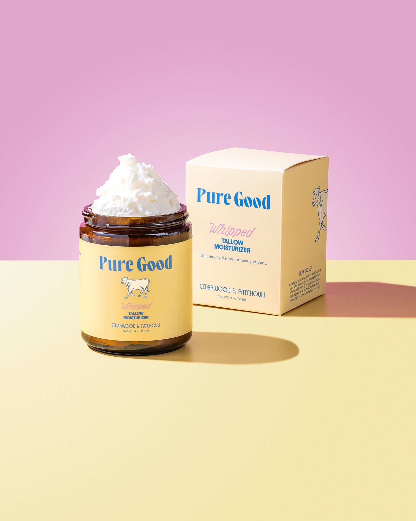 Cedarwood + Patchouli Whipped Tallow - Firming & Balancing — product image on white background