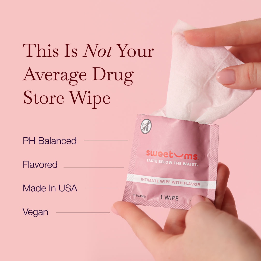 Sweetums Grape Flavored Intimate Wipes