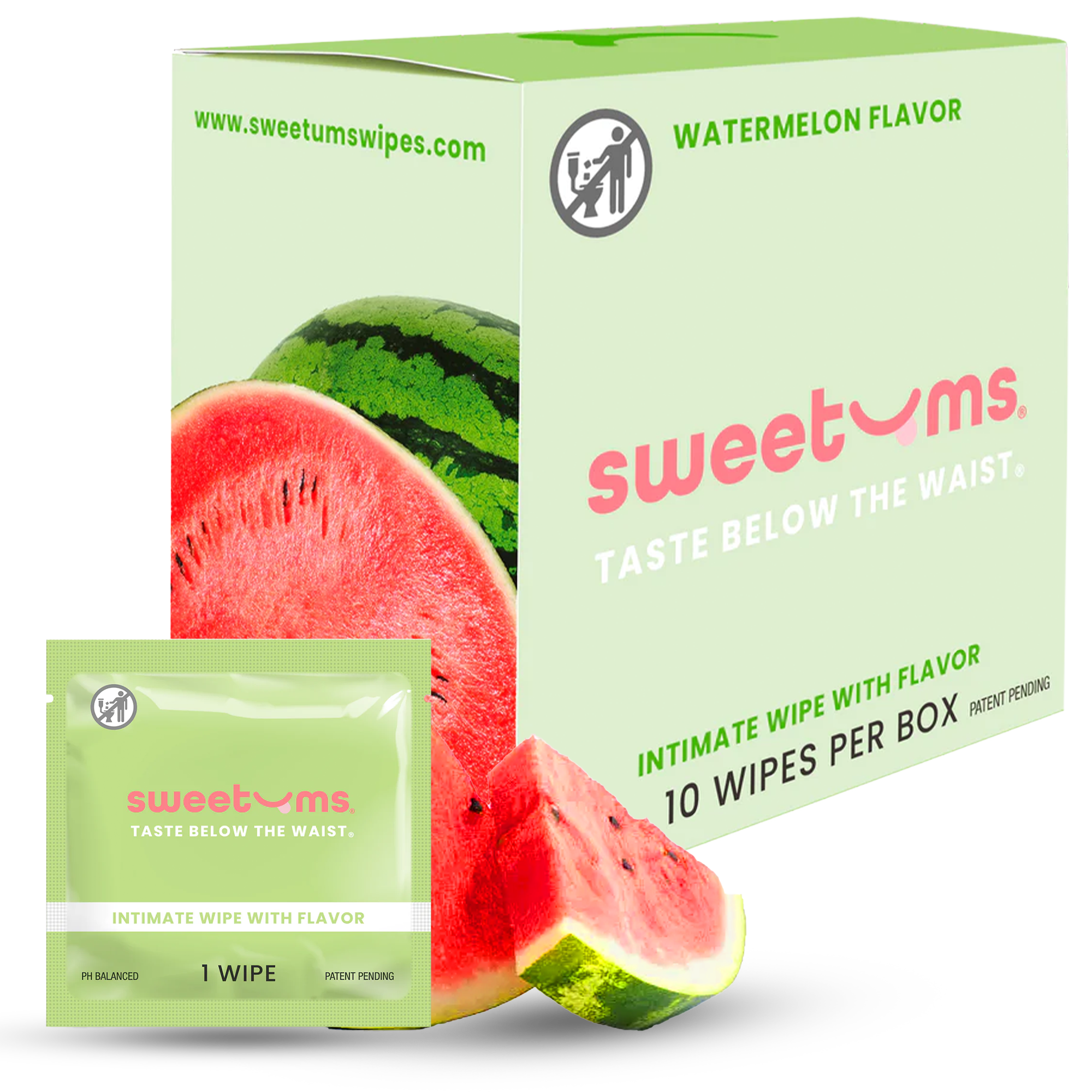 Sweetums Watermelon Flavored Intimate Wipes