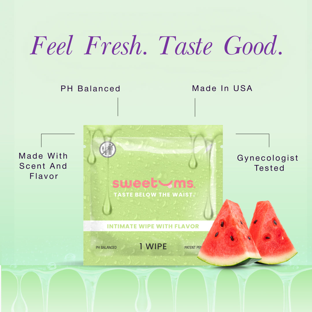 Sweetums Watermelon Flavored Intimate Wipes