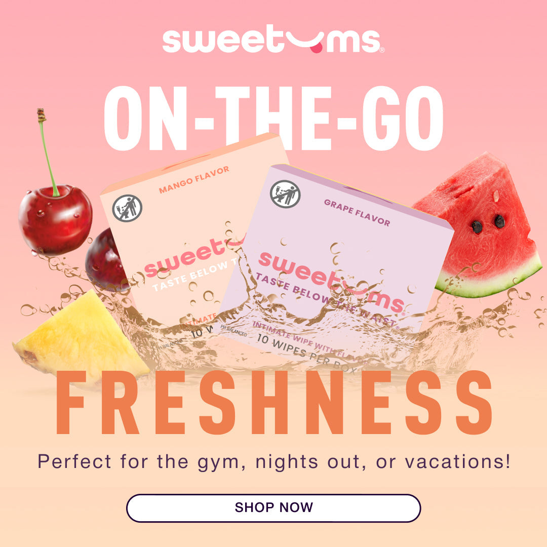 Sweetums Honey Lavender Flavored Intimate Wipes