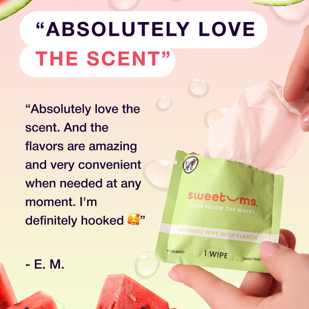 Sweetums Watermelon Flavored Intimate Wipes