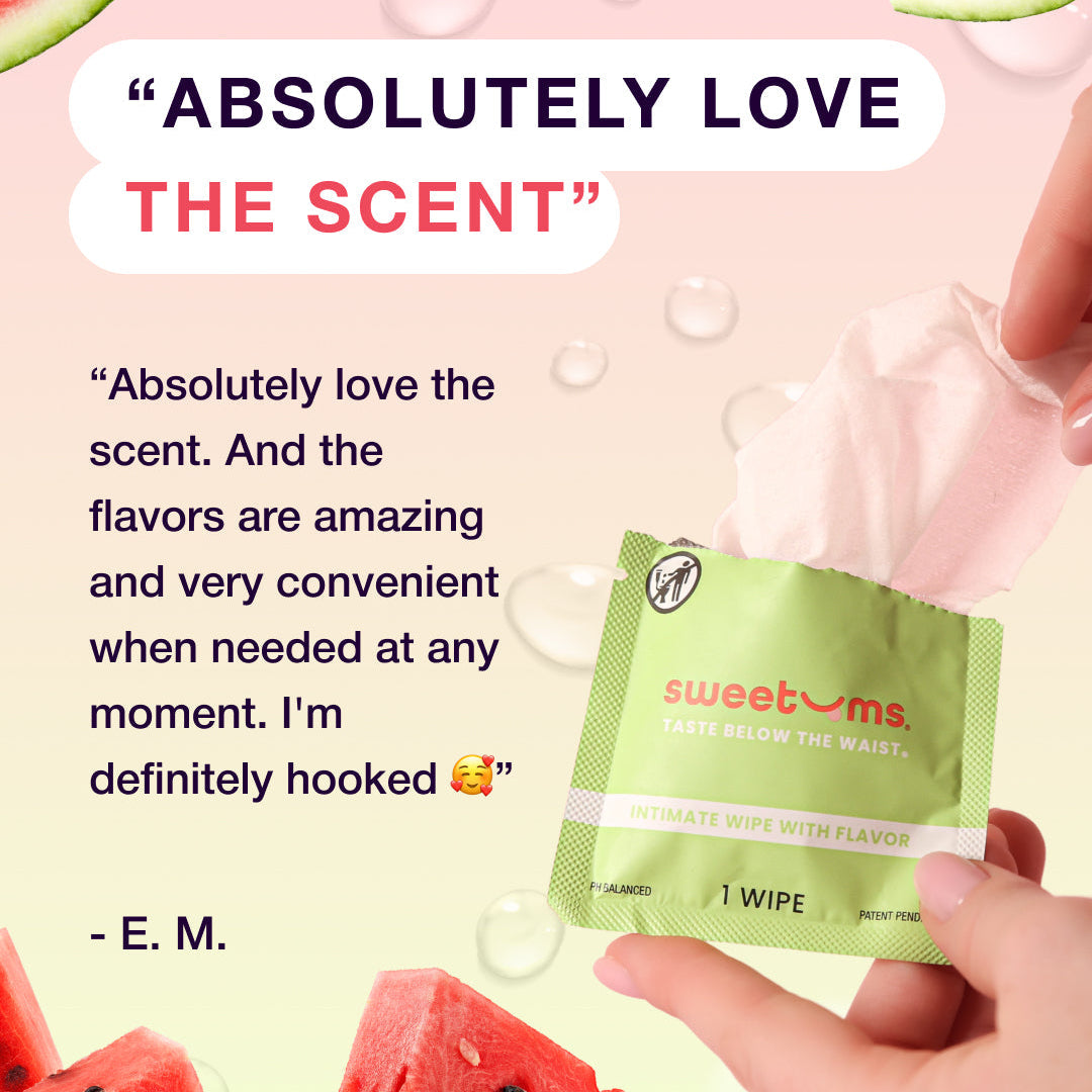 Sweetums Watermelon Flavored Intimate Wipes