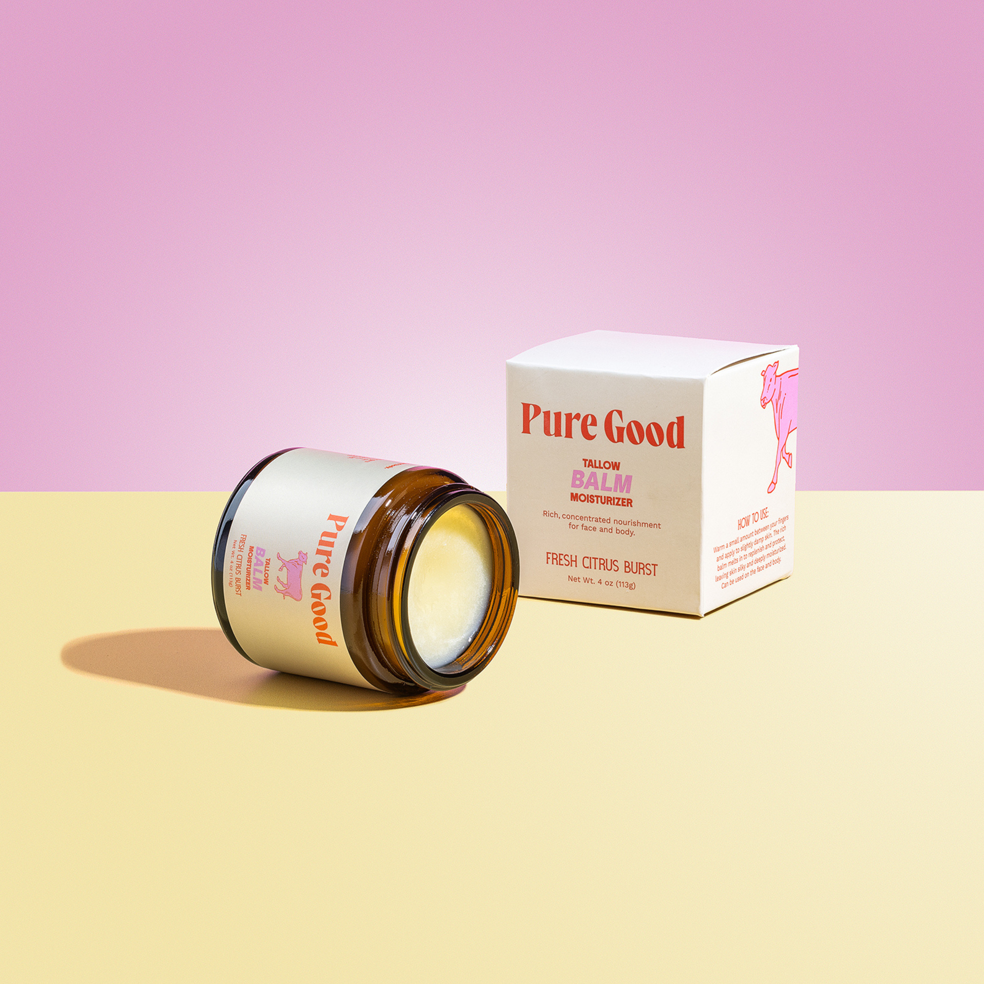 Fresh Citrus Burst Tallow Balm - Hydration and Vitamin C — product image on white background