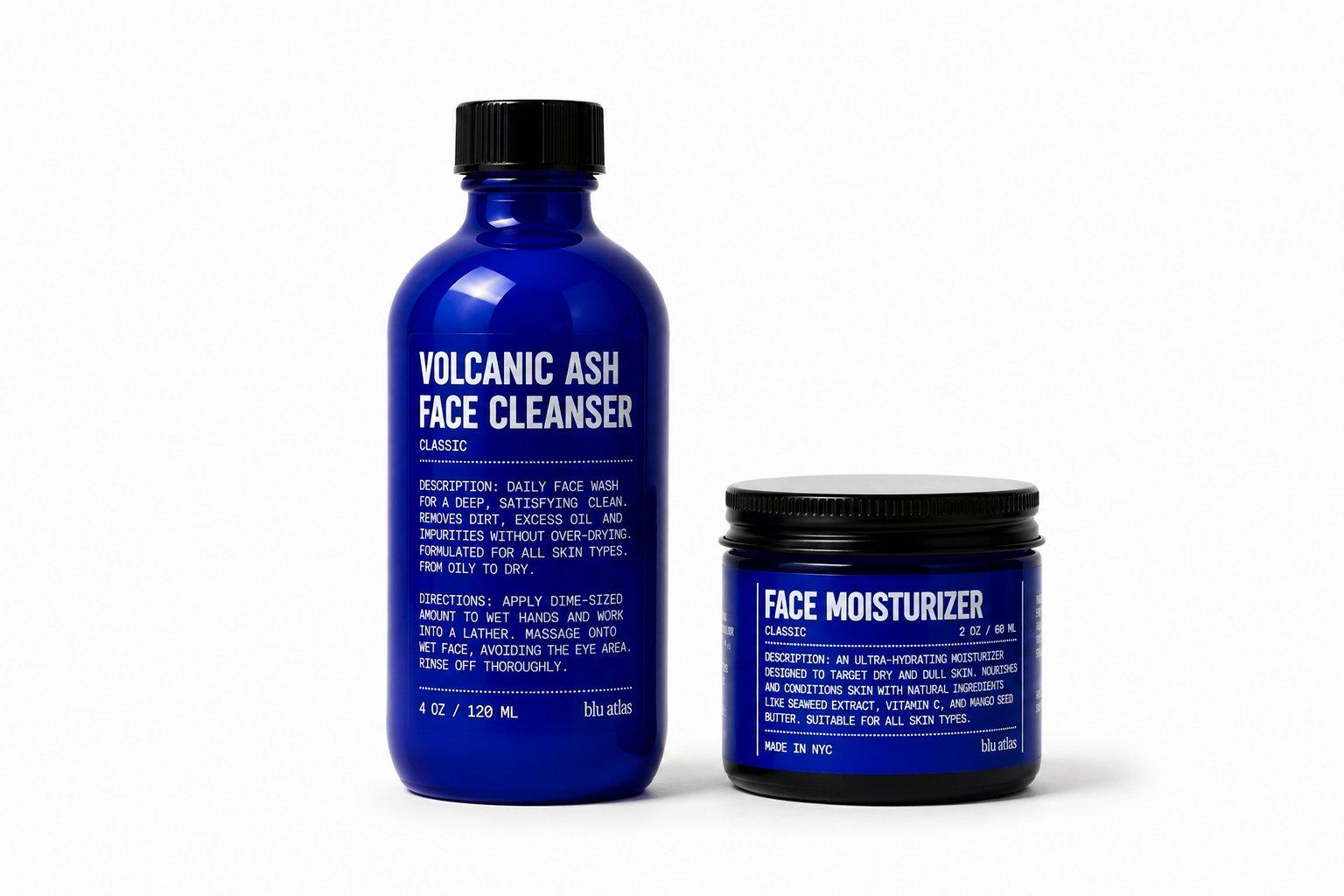 Blu Atlas Face Essentials Set — product image on white background