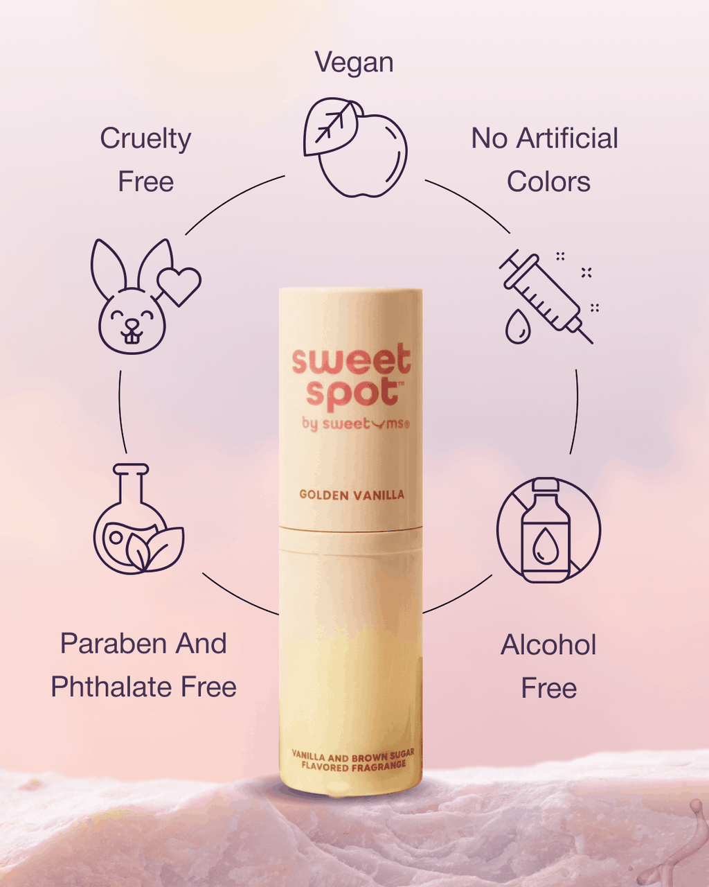 Sweetums Sweet Rose Solid Fragrance Stick