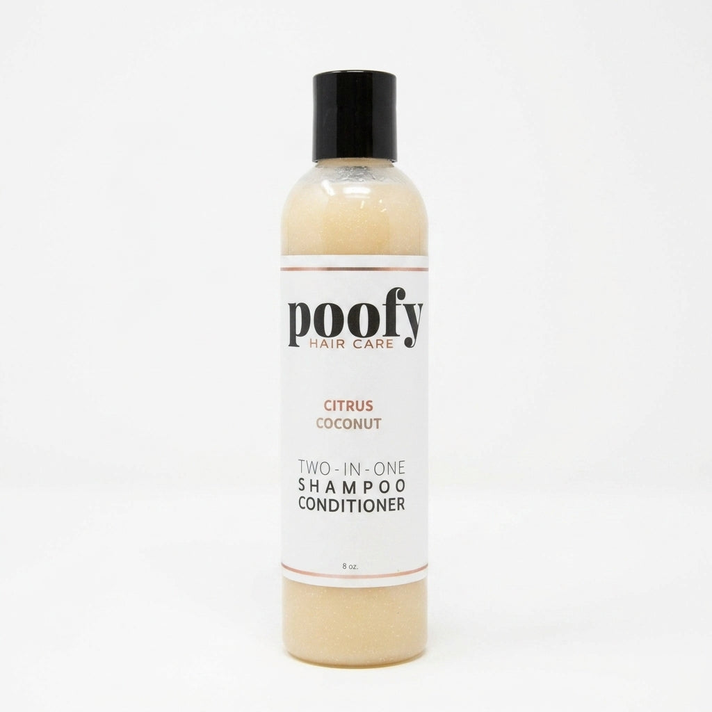 2-in-1 Citrus Coconut Shampoo + Conditioner — product on white background