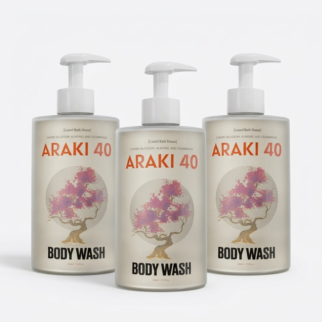 Laurel Bath House Araki 40 Body Wash 3-Pack — product on white background