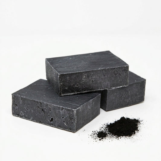 Activated Charcoal Facial Soap Bar — product on white background