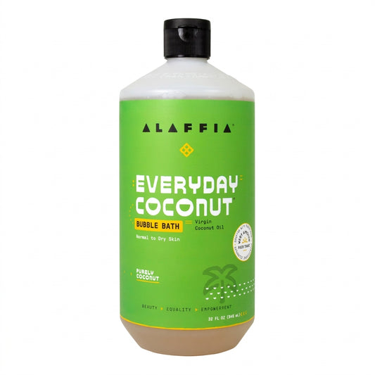 Alaffia EveryDay Coconut Bubble Bath, Purely Coconut  32oz — product on white background
