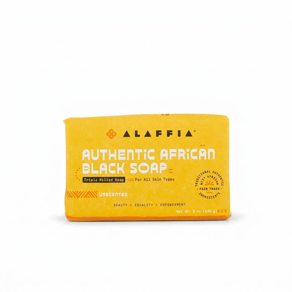 Authentic African Black Soap Triple Milled - Unscented — product on white background