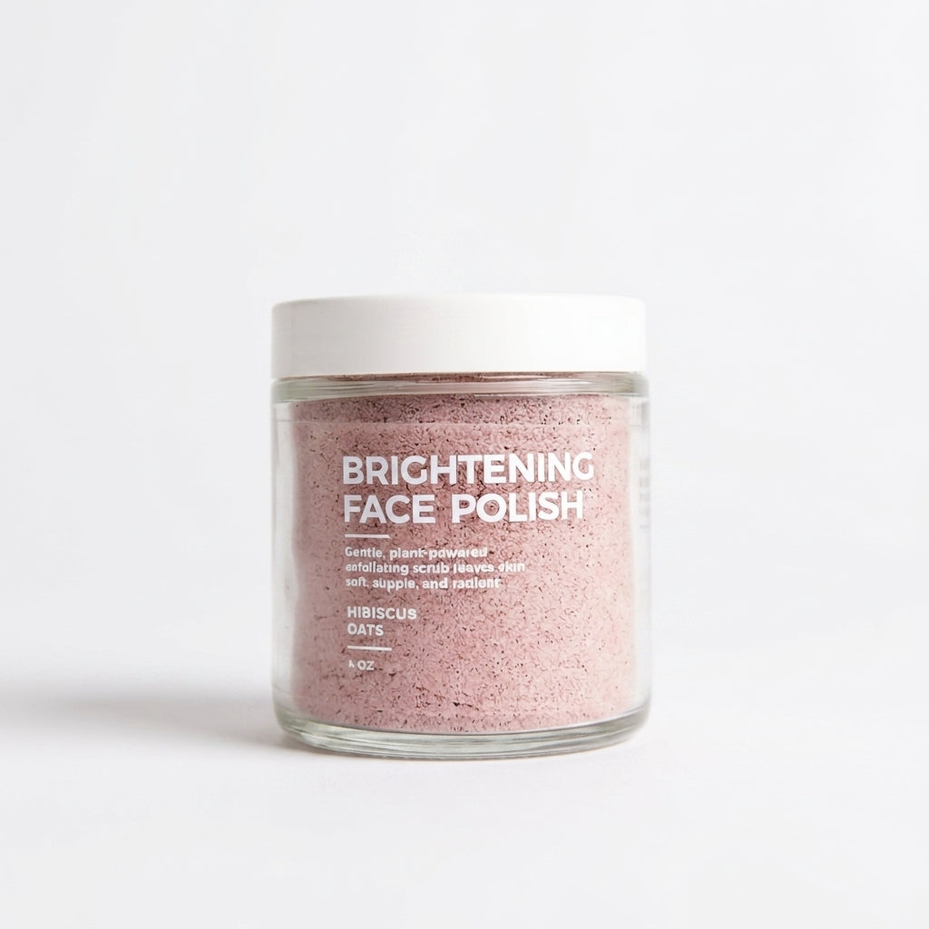 Brown and Coconut Brightening Face Polish — product on white background