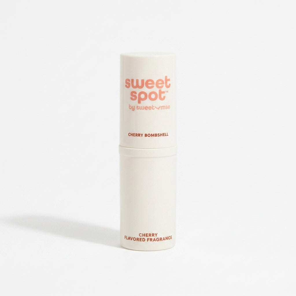 Sweetums Cherry Bombshell Solid Fragrance Stick — product on white background