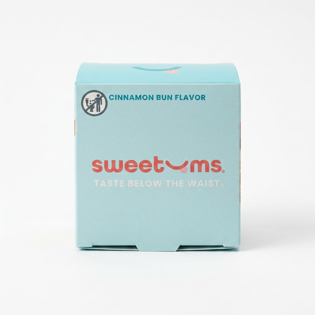Sweetums Cinnamon Bun Flavored Intimate Wipes — product on white background-31