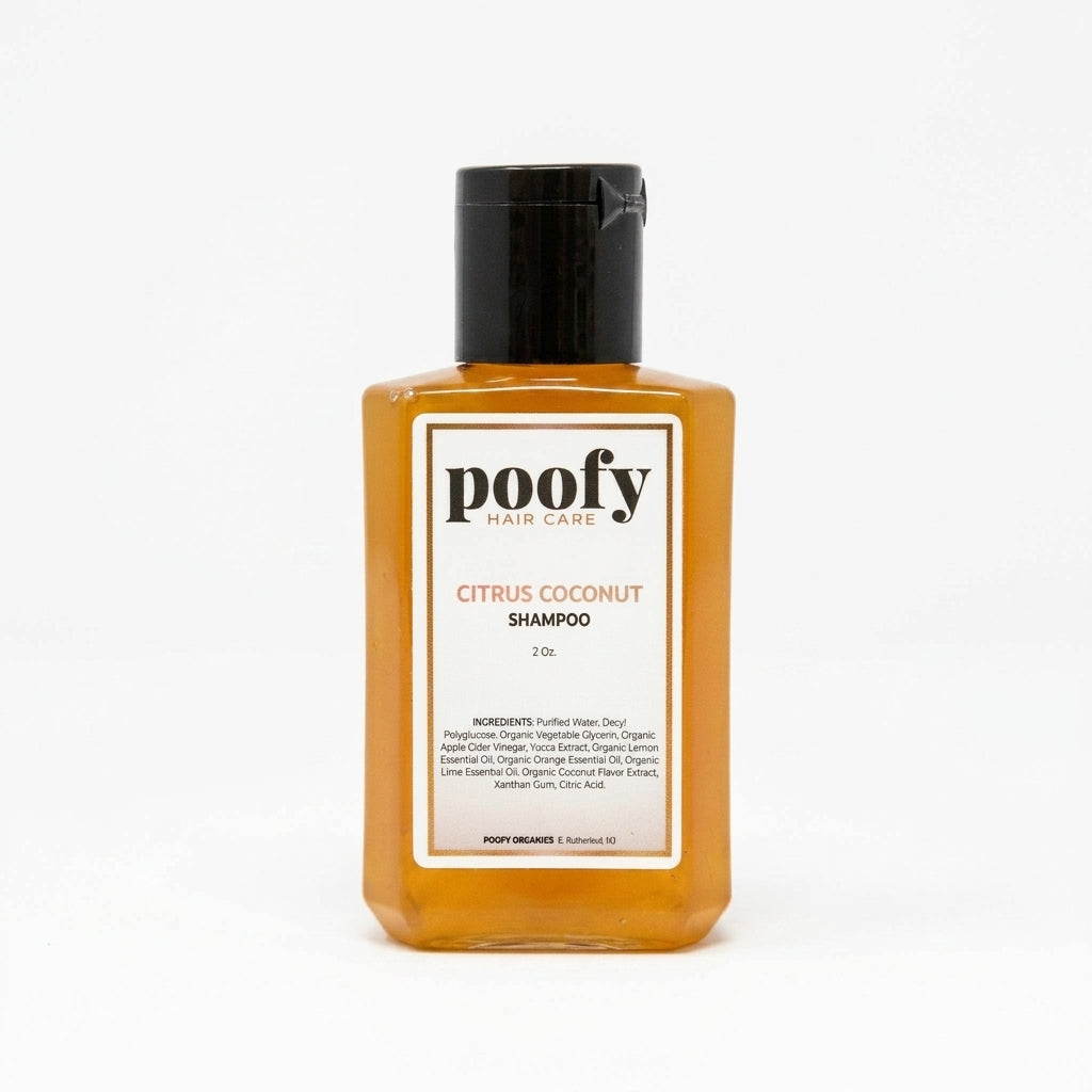 Citrus Coconut Shampoo - Travel — product on white background