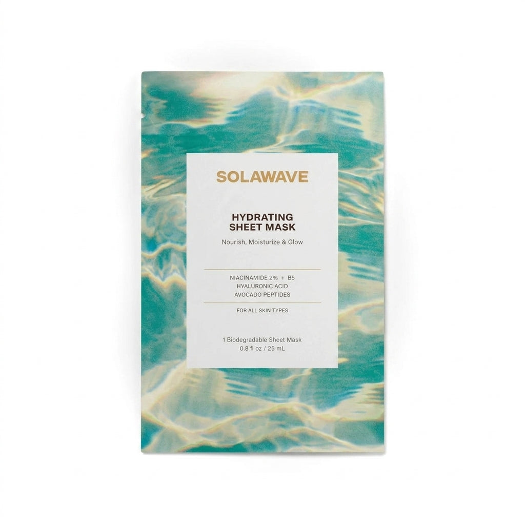 Solawave Hydrating Sheet Mask — product on white background