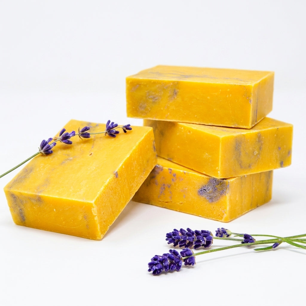 Lavender Lemon Soap Bar — product on white background