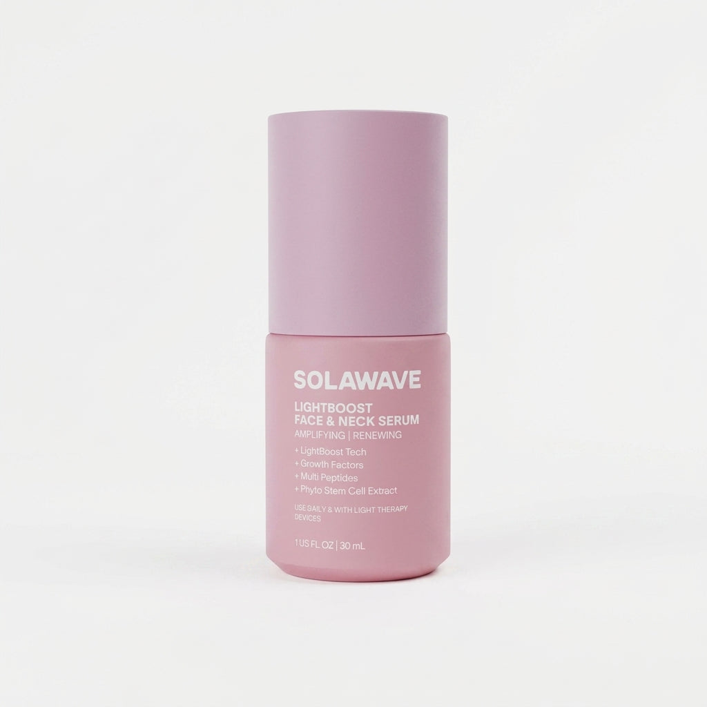 Solawave LightBoost Face & Neck Serum — product on white background