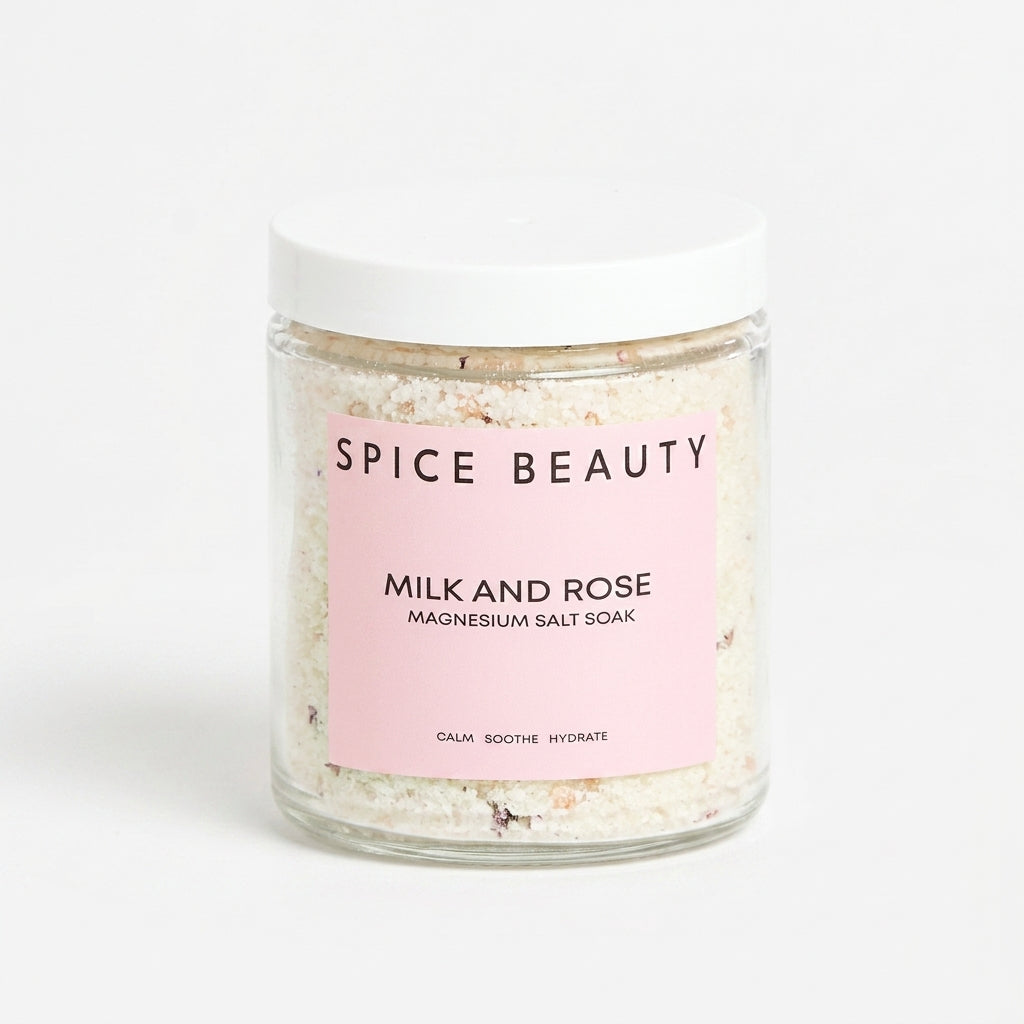Spice Beauty Goat Milk & Rose Magnesium Salt Soak — product on white background