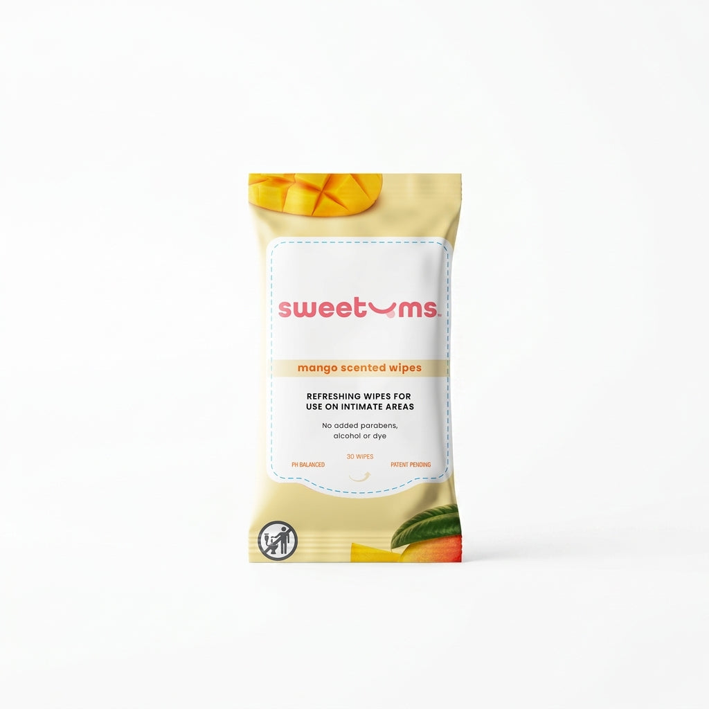 Sweetums Mango Scented Daily Wipes — product on white background
