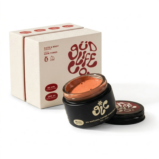 Gud Life Co Tinted Mineral Sunscreen SPF 30 — product on white background